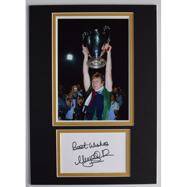 Nigel Spink Signed Autograph A4 photo display Aston Villa Football Goalkeeper AFTAL Perfect Gift Memorabilia	