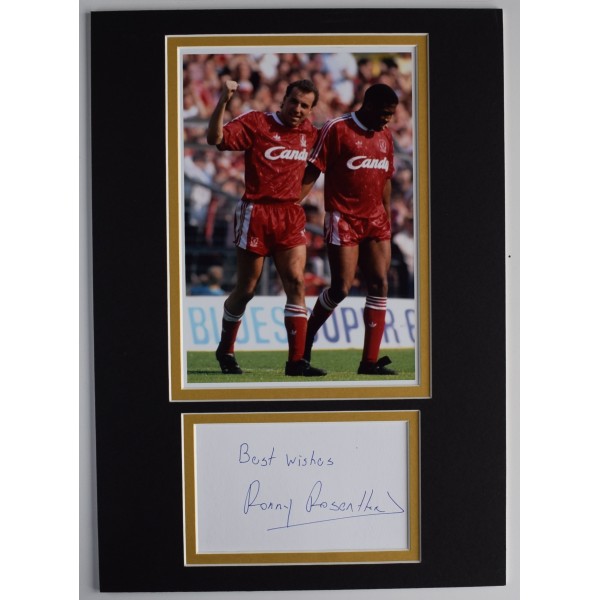 Ronny Rosenthal Signed Autograph A4 photo display Liverpool Football AFTAL COA Perfect Gift Memorabilia	