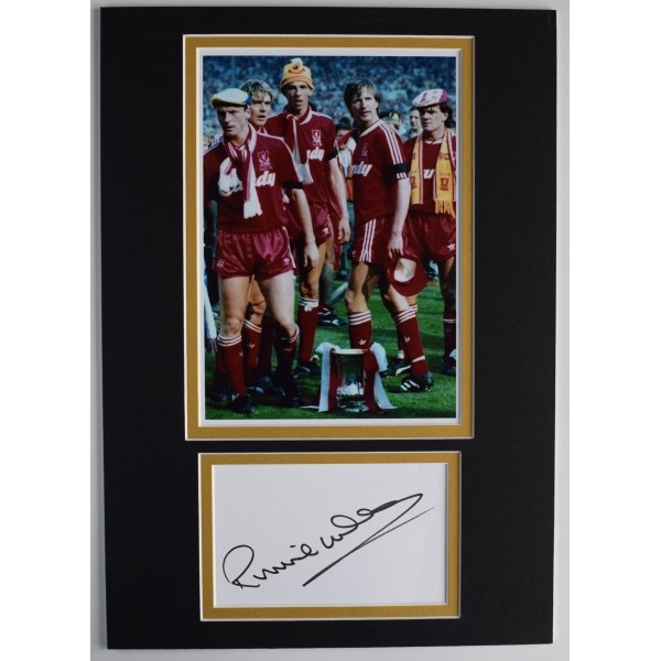 Ronnie Whelan Signed Autograph A4 photo display Liverpool Football AFTAL COA Perfect Gift Memorabilia	