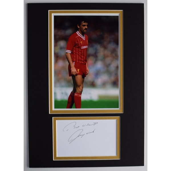 John Wark Signed Autograph A4 photo display Liverpool Football LFC AFTAL COA Perfect Gift Memorabilia	