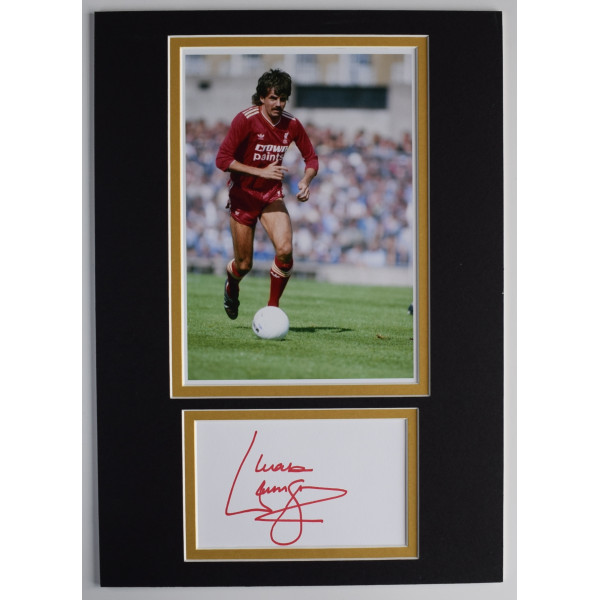 Mark Lawrenson Signed Autograph A4 photo display Liverpool Football AFTAL COA Perfect Gift Memorabilia	