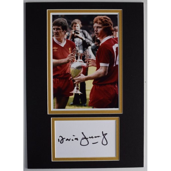 David Fairclough Signed Autograph A4 photo display Liverpool Football LFC COA AFTAL Perfect Gift Memorabilia	