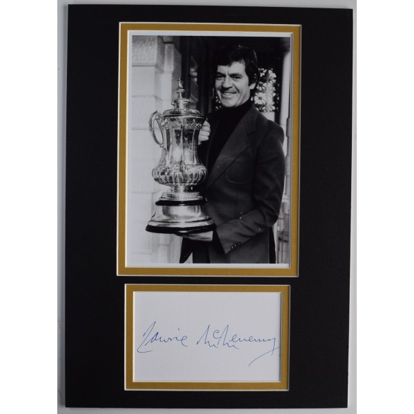 Lawrie McMenemy Signed Autograph A4 photo display Southampton Football COA AFTAL Perfect Gift Memorabilia	