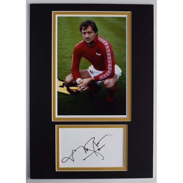Frank Worthington Signed Autograph A4 photo display Bolton Wanderers Football AFTAL Perfect Gift Memorabilia	