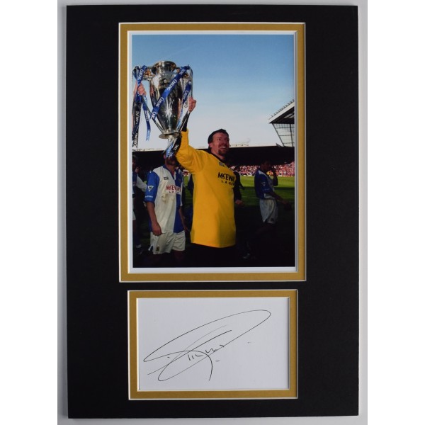 Tim Flowers Signed Autograph A4 photo display Blackburn Rovers Goalkeeper AFTAL Perfect Gift Memorabilia	