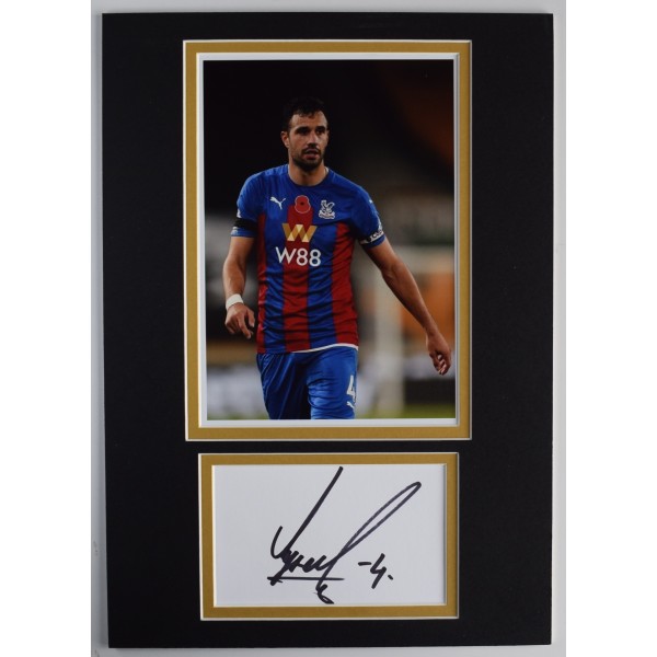 Luka Milivojevic Signed Autograph A4 photo display Crystal Palace Football AFTAL Perfect Gift Memorabilia	