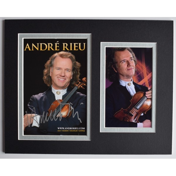 Andre Rieu Signed Autograph 10x8 photo display Johann Strauss Orchestra Music AFTAL Perfect Gift Memorabilia	