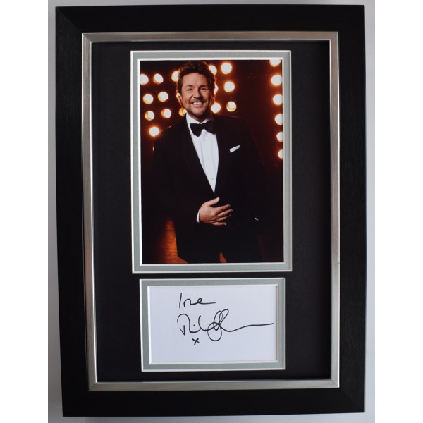 Michael Ball Signed A4 Framed Autograph Photo Les Miserables Music DJ AFTAL COA Perfect Gift Memorabilia	