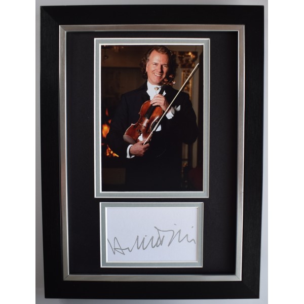 Andre Rieu Signed A4 Framed Autograph Photo Music Orchestra Johann Strauss AFTAL Perfect Gift Memorabilia	