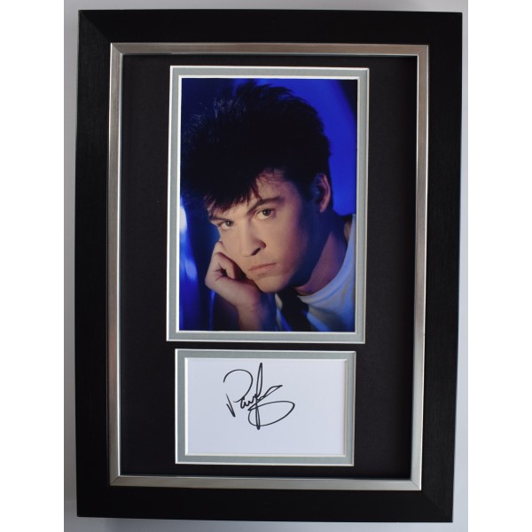 Paul Young Signed A4 Framed Autograph Photo Music Q Tips Singer AFTAL COA Perfect Gift Memorabilia	