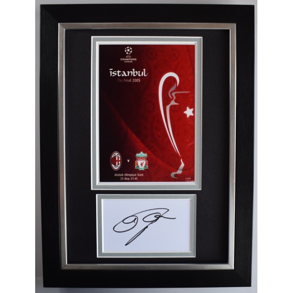 Dietmar Hamann Signed A4 Framed Autograph Photo Display Liverpool 2005 Champions AFTAL Perfect Gift Memorabilia	