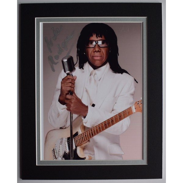 Nile Rodgers Signed Autograph 10x8 photo display Music Chic Singer AFTAL COA Perfect Gift Memorabilia