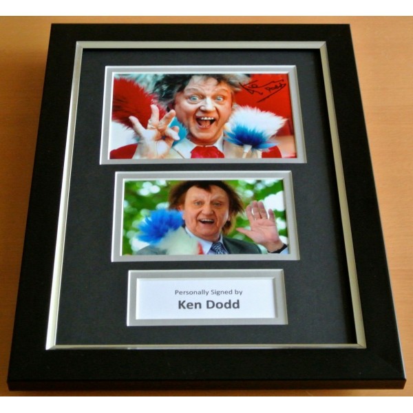 Ken Dodd Signed A4 FRAMED Photo Autograph Display Diddy Land Knotty Ash & COA AFTAL Perfect Gift Memorabilia		