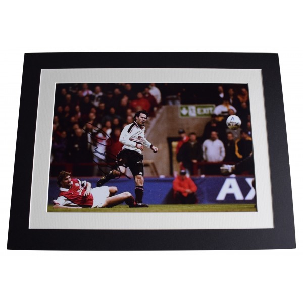 Ryan Giggs Signed autograph 16x12 photo display Man United Football AFTAL COA Perfect Gift Memorabilia	
