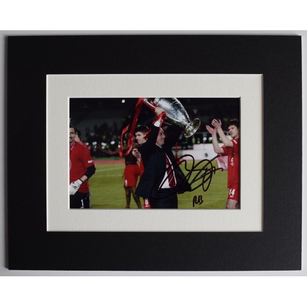 Rafa Benitez Signed Autograph 10x8 photo display Liverpool 2005 Champions League AFTAL Perfect Gift Memorabilia		