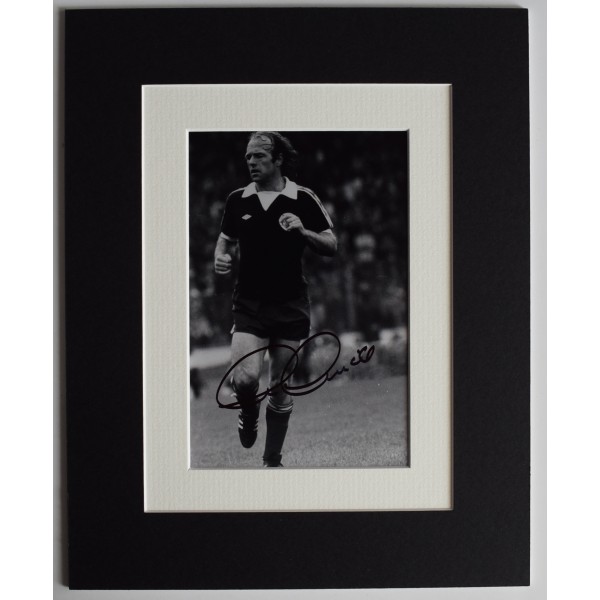 Archie Gemmill Signed Autograph 10x8 photo display Scotland Football Derby COA AFTAL Perfect Gift Memorabilia		