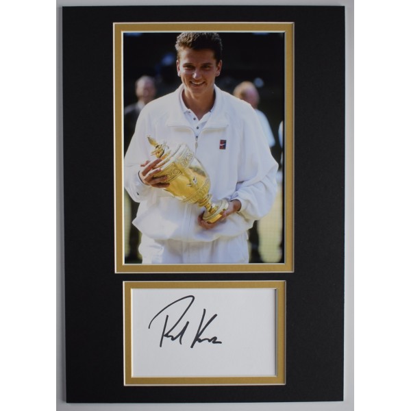 Richard Krajicek Signed Autograph A4 photo display Tennis Wimbledon COA AFTAL Perfect Gift Memorabilia		