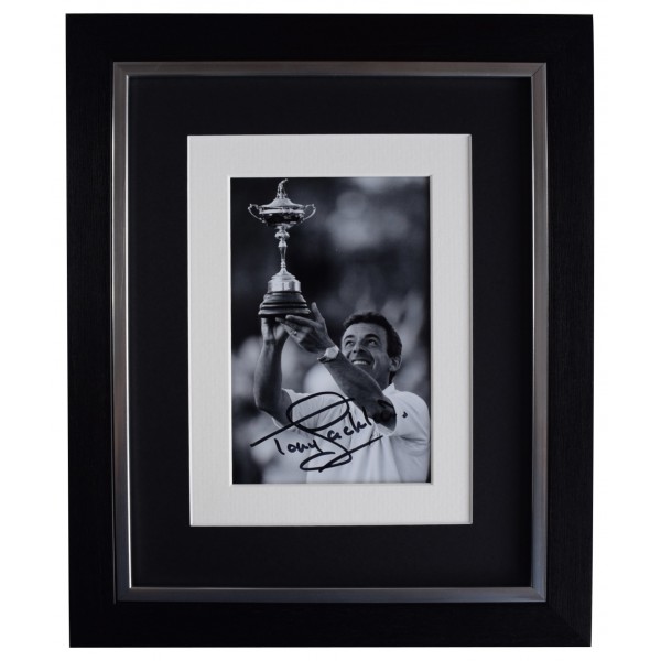 Tony Jacklin Signed 10x8 Framed Autograph Photo Display Golf Open Sport AFTAL Perfect Gift Memorabilia		