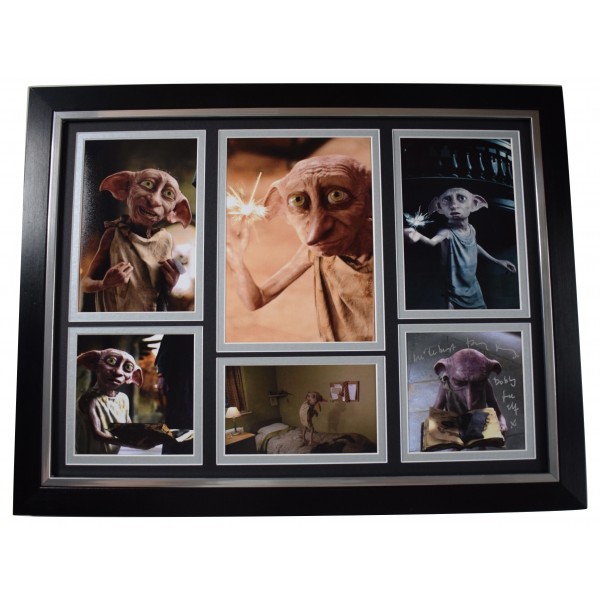 Toby Jones Signed Autograph framed 16x12 photo display Harry Potter Film Dobby AFTAL Perfect Gift Memorabilia	