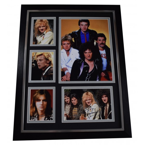 Roger Taylor Signed Autograph framed 16x12 photo display Music Queen COA AFTAL Perfect Gift Memorabilia	