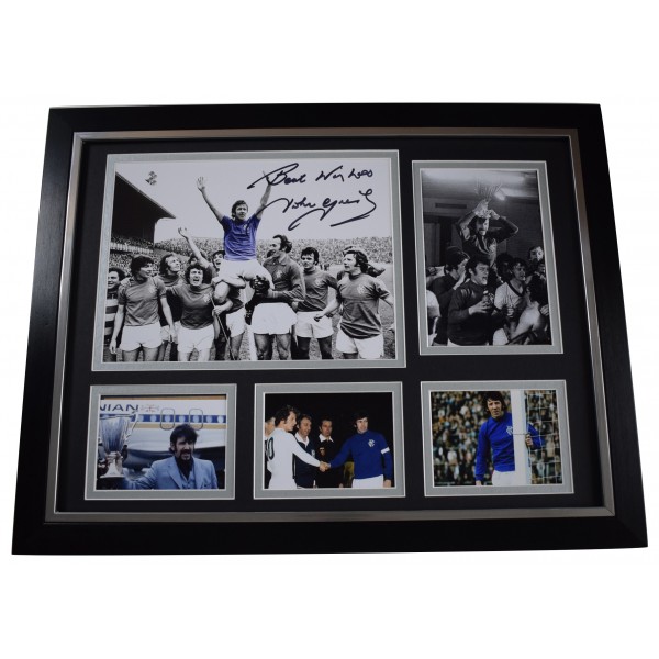 John Greig Signed Autograph framed 16x12 photo display Rangers Football AFTAL Perfect Gift Memorabilia	