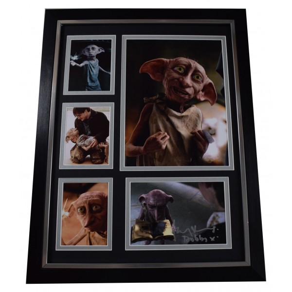 Toby Jones Signed Autograph framed 16x12 photo display Harry Potter Film Dobby AFTAL Perfect Gift Memorabilia	
