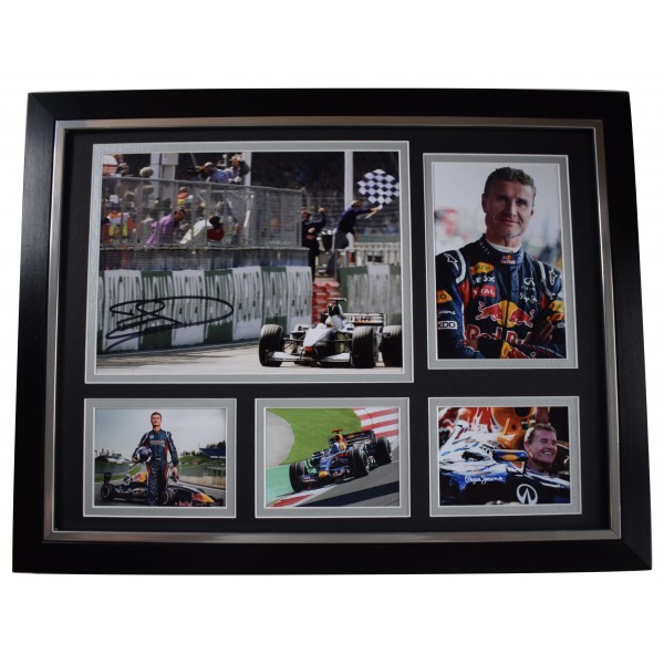 David Coulthard Signed Autograph framed 16x12 photo display Formula 1 COA AFTAL Perfect Gift Memorabilia	 David Coulthard Signed Autograph framed 16x12 photo display Formula 1 COA AFTAL Perfect Gift Memorabilia