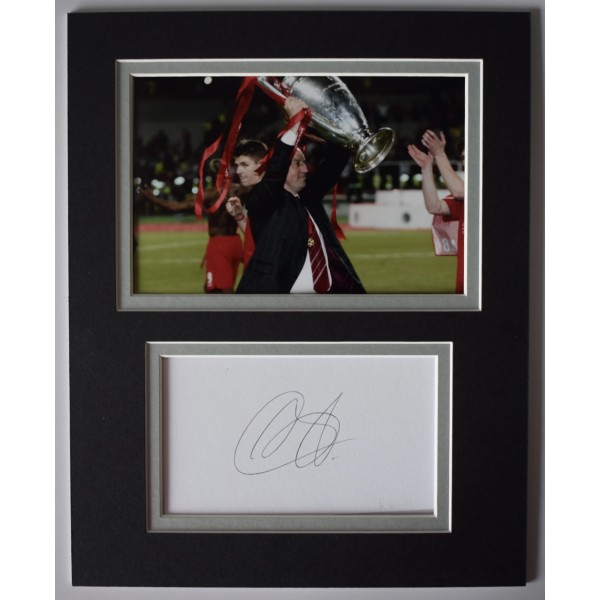 Rafa Benitez Signed Autograph 10x8 photo display Liverpool Football LFC AFTAL Perfect Gift Memorabilia		