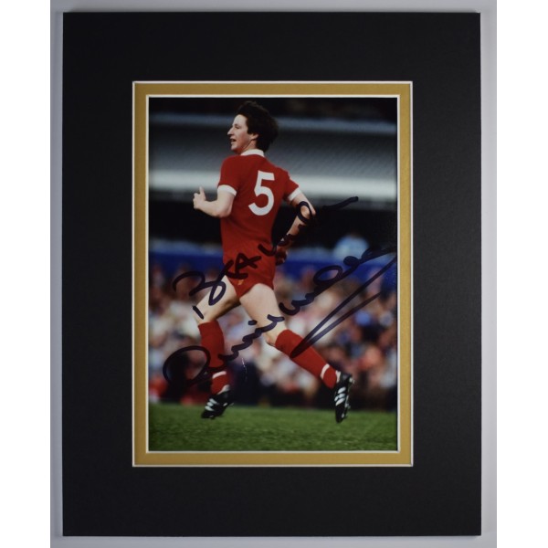 Ronnie Whelan Signed Autograph 10x8 photo display Liverpool Football COA AFTAL Perfect Gift Memorabilia		