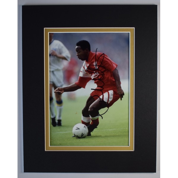 Mark Walters Signed Autograph 10x8 photo display Liverpool Football COA AFTAL Perfect Gift Memorabilia		