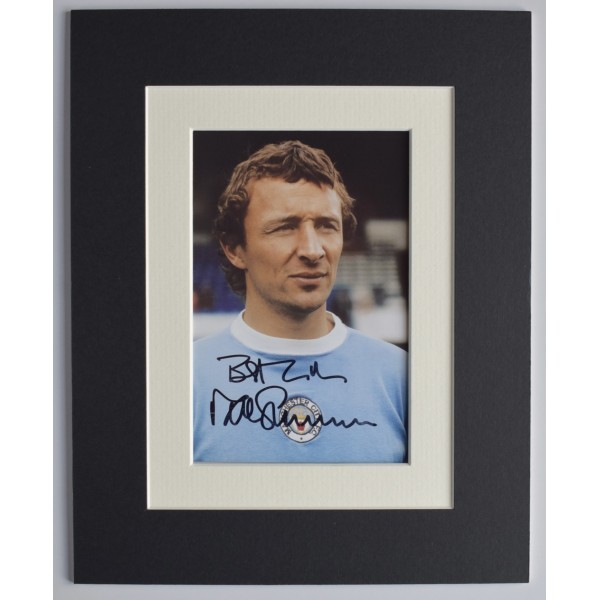 Mike Summerbee Signed Autograph 10x8 photo display Man City Football AFTAL COA Perfect Gift Memorabilia		