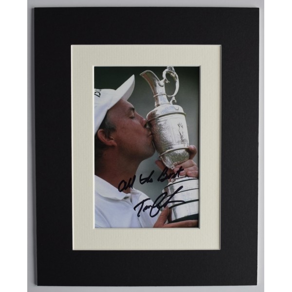 Tom Lehman Signed Autograph 10x8 photo display Golf Open Masters COA AFTAL Perfect Gift Memorabilia		