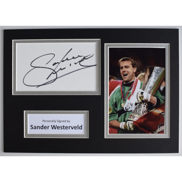 Sander Westerveld Signed Autograph A4 photo display Liverpool Football COA AFTAL Perfect Gift Memorabilia Sander Westerveld Signed Autograph A4 photo display Liverpool Football COA AFTAL Perfect Gift Memorabilia