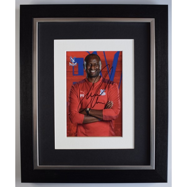 Patrick Vieira Signed 10x8 Framed Autograph Photo Display Crystal Palace AFTAL Perfect Gift Memorabilia	