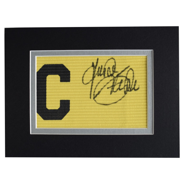 Trevor Steven Signed Captains Armband free display Everton Football COA AFTAL Perfect Gift Memorabilia Trevor Steven Signed Captains Armband free display Everton Football COA AFTAL Perfect Gift Memorabilia
