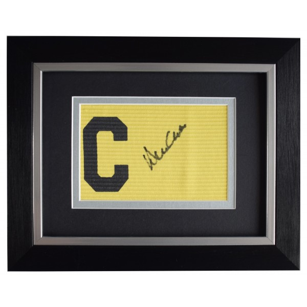 Allan Clarke Signed Framed Captains Armband Autograph Display Leeds United COA AFTAL Perfect Gift Memorabilia		