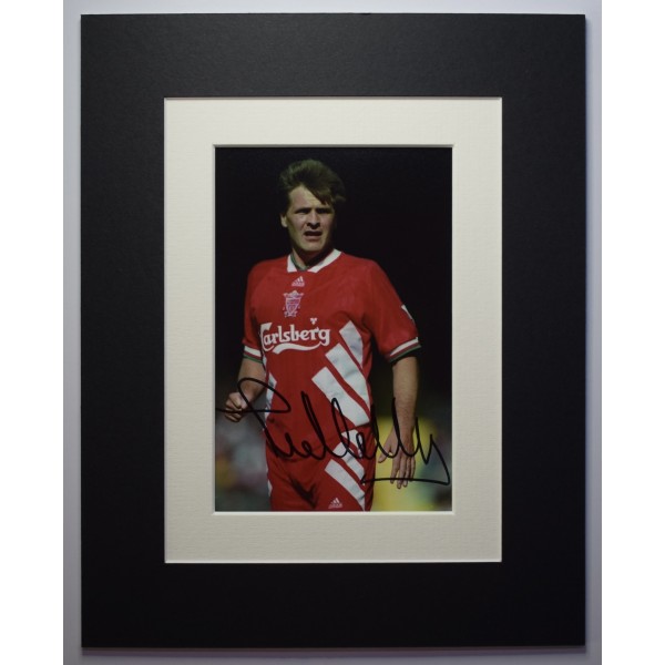 Jan Molby Signed Autograph 10x8 photo display Liverpool LFC Football AFTAL Perfect Gift Memorabilia		