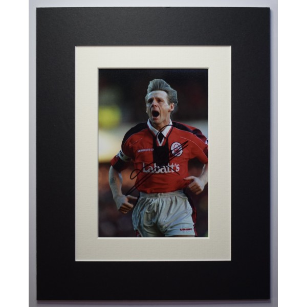 Stuart Pearce Signed Autograph 10x8 photo display Nottingham Forest COA AFTAL Perfect Gift Memorabilia		