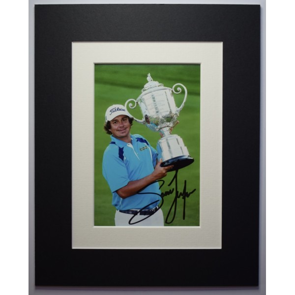 Jason Dufner Signed Autograph 10x8 photo display Golf Open Masters Sport AFTAL Perfect Gift Memorabilia		