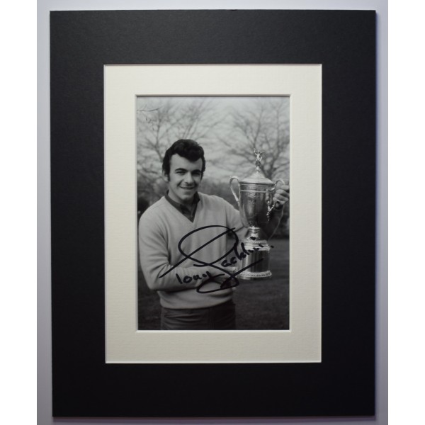 Tony Jacklin Signed Autograph 10x8 photo display Golf Open Masters Sport AFTAL Perfect Gift Memorabilia		