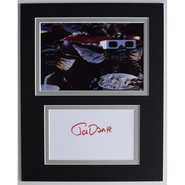 Joe Dante Signed Autograph 10x8 photo display Gremlins Film Director COA AFTAL Perfect Gift Memorabilia	