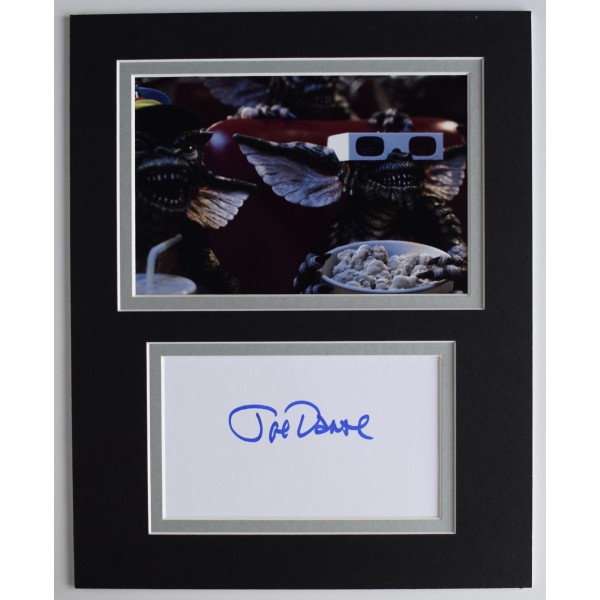 Joe Dante Signed Autograph 10x8 photo display Gremlins Film Director COA AFTAL Perfect Gift Memorabilia	