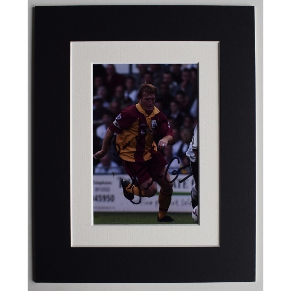 Stuart McCall Signed Autograph 10x8 photo display Bradford Football COA AFTAL Perfect Gift Memorabilia		