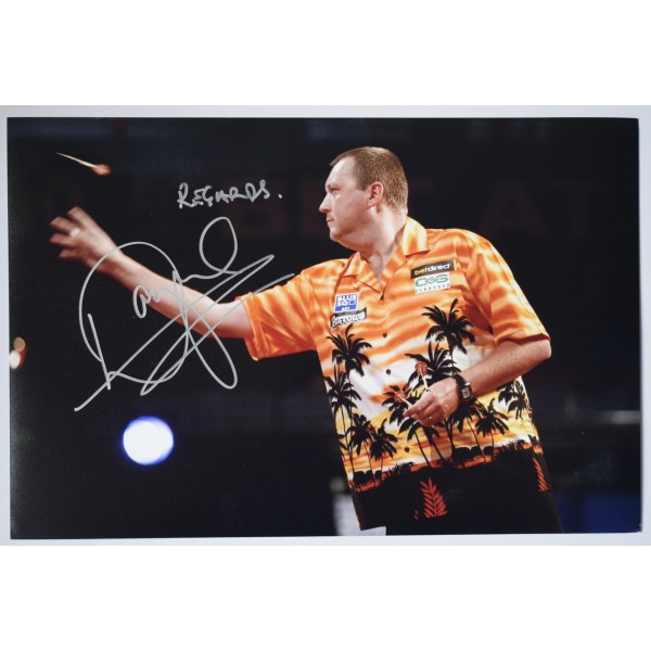 Wayne Mardle Signed Autograph 12x8 Photo Darts Champion Sport COA AFTAL Perfect Gift Memorabilia	