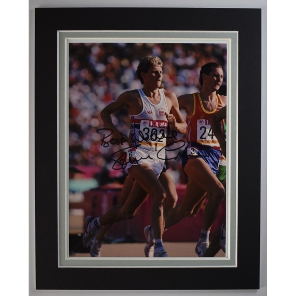 Steve Cram Signed Autograph 10x8 photo display Athletics Olympics Sport AFTAL Perfect Gift Memorabilia	