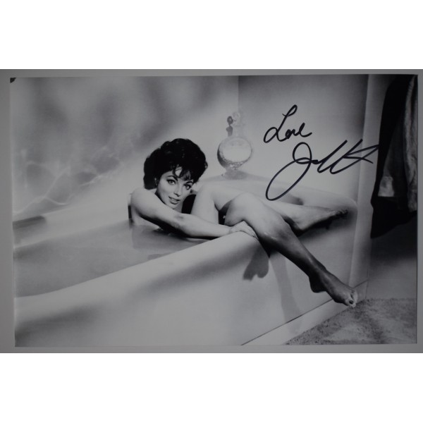Joan Collins Signed Autograph 12x8 Photo TV Film Dynasty Actress COA AFTAL Perfect Gift Memorabilia	