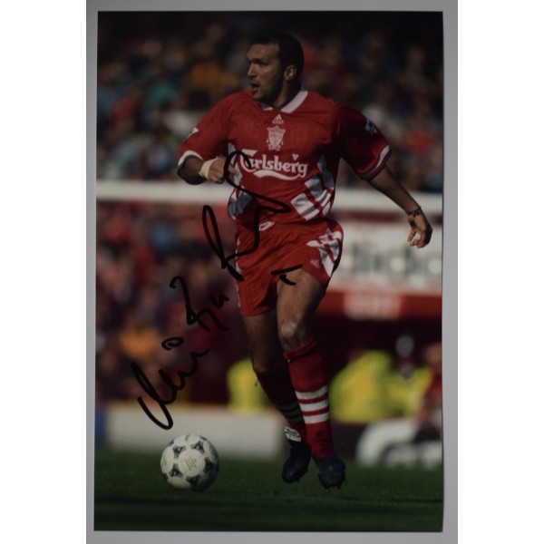 Neil Ruddock Signed Autograph 12x8 Photo Liverpool Football LFC COA AFTAL Perfect Gift Memorabilia	