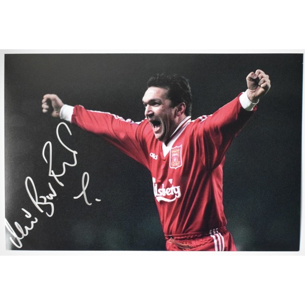 Neil Ruddock Signed Autograph 12x8 Photo Liverpool Football LFC COA AFTAL Perfect Gift Memorabilia	
