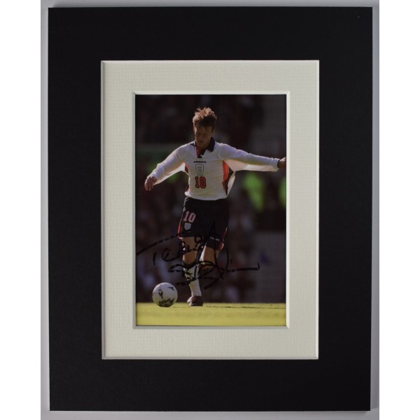 Teddy Sheringham Signed Autograph 10x8 photo display England Football COA AFTAL Perfect Gift Memorabilia