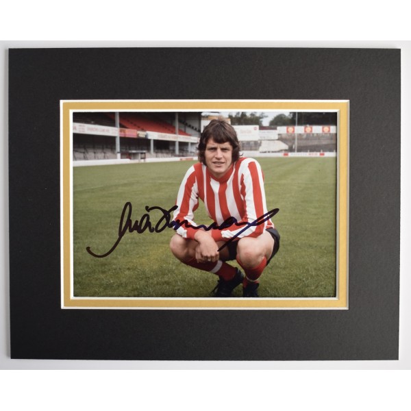 Mick Channon Signed Autograph 10x8 photo display Southampton Football COA AFTAL Perfect Gift Memorabilia	